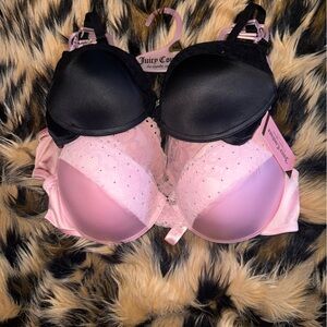 Juicy Couture Push Up Bras 3 Pack Pink and Black
Juicy Couture Charm NWT